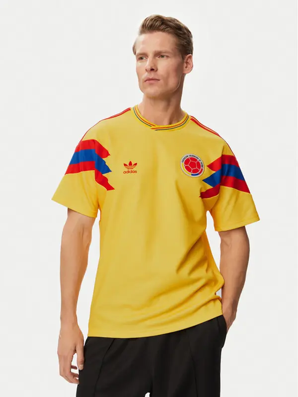 Adidas adidas Tehnička majica Colombia Away Jersey 1990 JN3713 Žuta Regular Fit