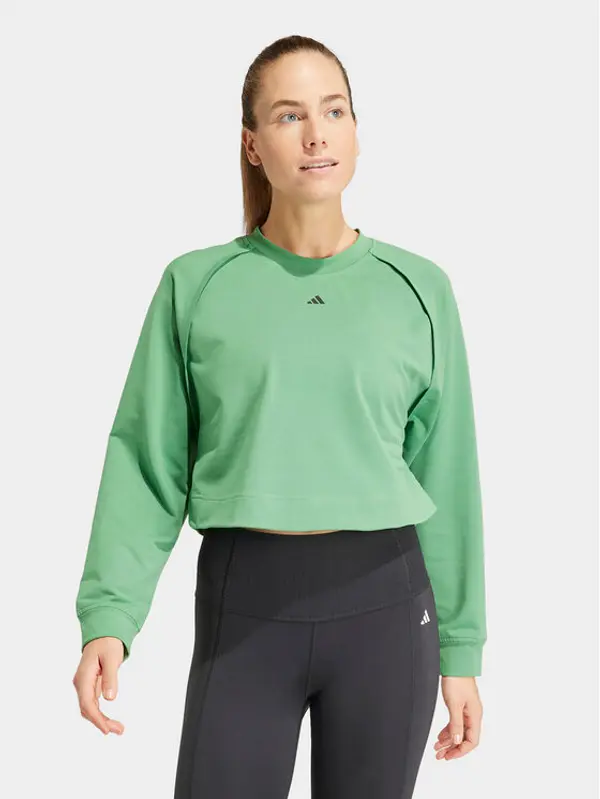 Adidas adidas Tehnička majica dugih rukava Power IT9198 Zelena Loose Fit