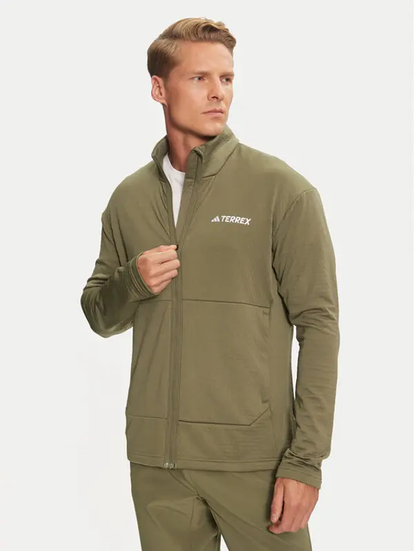 Adidas adidas Tehnička majica dugih rukava Terrex Multi Light IQ3742 Zelena Slim Fit