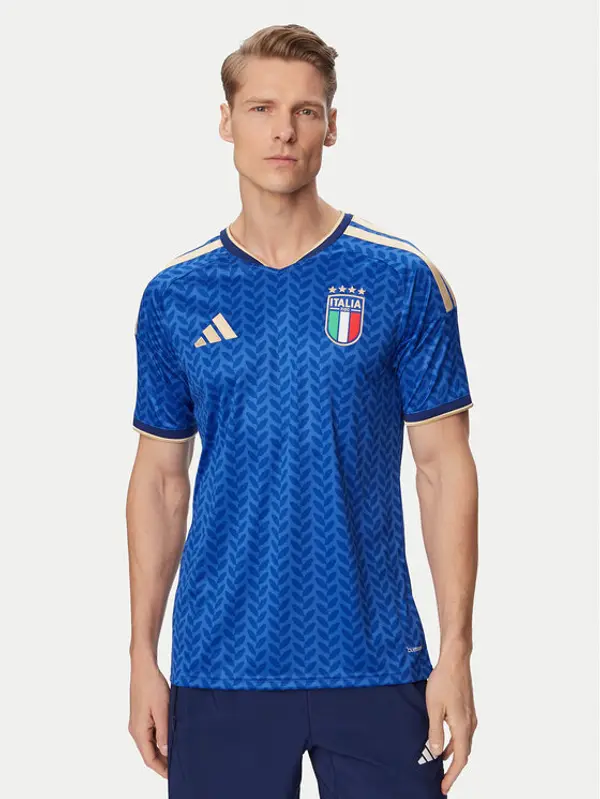 Adidas adidas Tehnička majica Italy 26 Home Replica JL6937 Plava Slim Fit