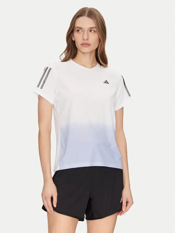 Adidas adidas Tehnička majica Own the Run Colorblock JC9889 Bijela Regular Fit