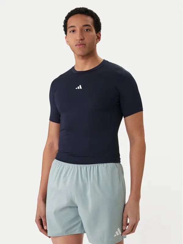 Adidas adidas Tehnička majica TECHFIT Compression Training JX2561 Tamnoplava Slim Fit