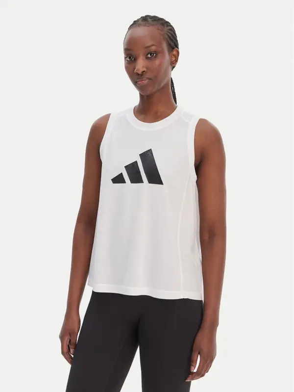 Adidas adidas Tehnička majica Train Essentials Big Logo IT0540 Bijela Regular Fit