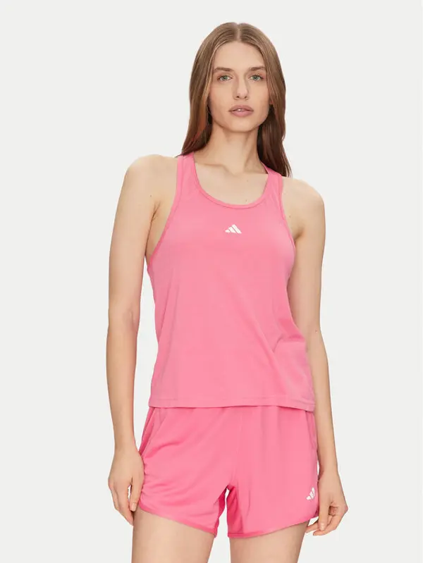 Adidas adidas Tehnička majica Train Essentials Minimal Branding JC9528 Ružičasta Regular Fit