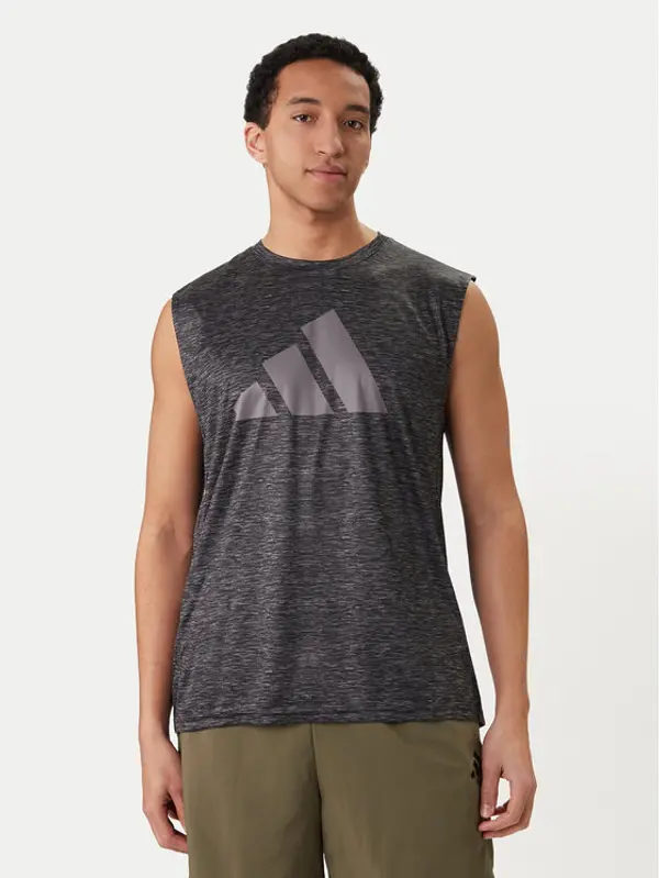 Adidas adidas Tehnička majica Workout Essentials Brandlove KA5545 Siva Regular Fit