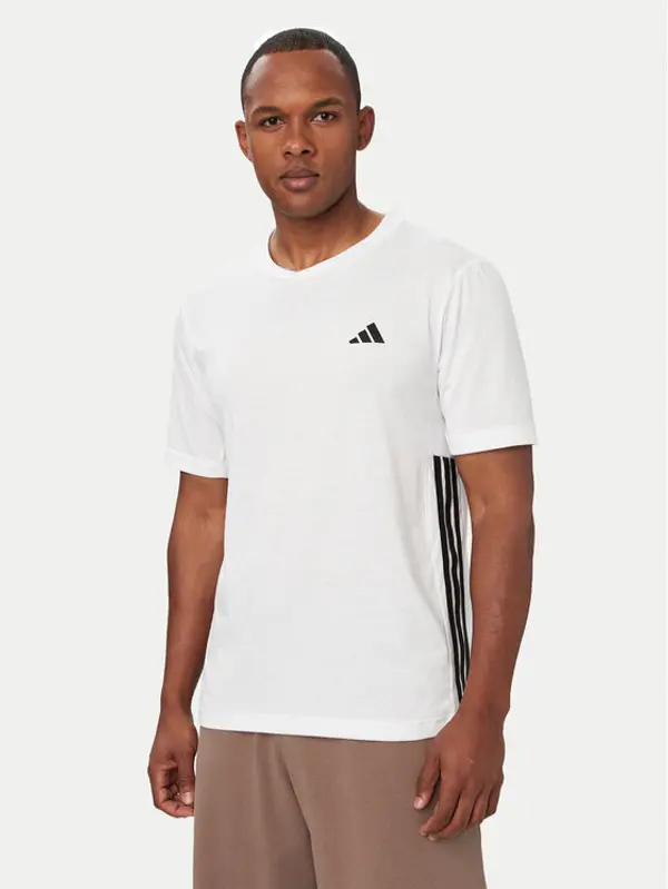Adidas adidas Tehnička majica Workout Essentials FEELREADY 3-Stripes KD0606 Bijela Regular Fit