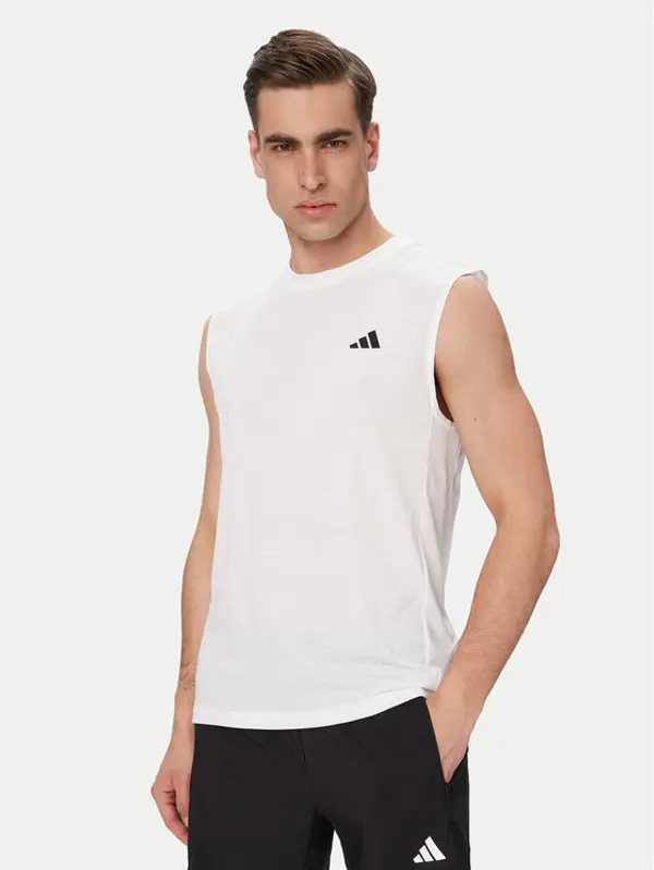 Adidas adidas Tehnička majica Workout Essentials Feelready KD5424 Bijela Regular Fit
