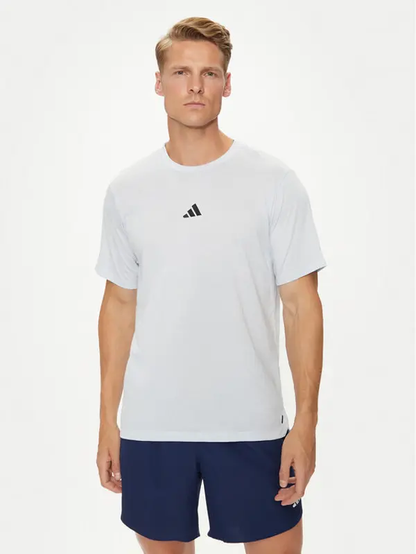 Adidas adidas Tehnička majica Workout Logo IT2128 Plava Regular Fit
