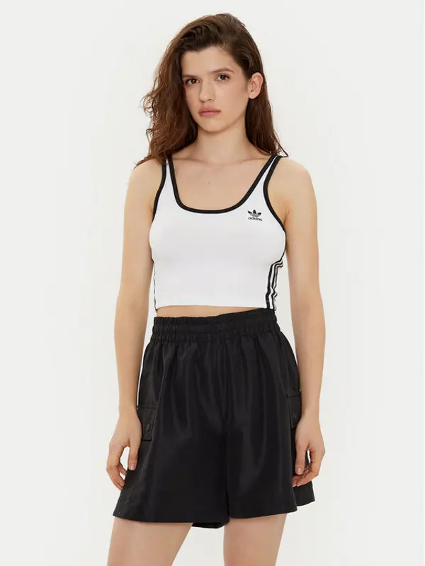 Adidas adidas Top adicolor 3-Stripes JD4613 Bijela Slim Fit