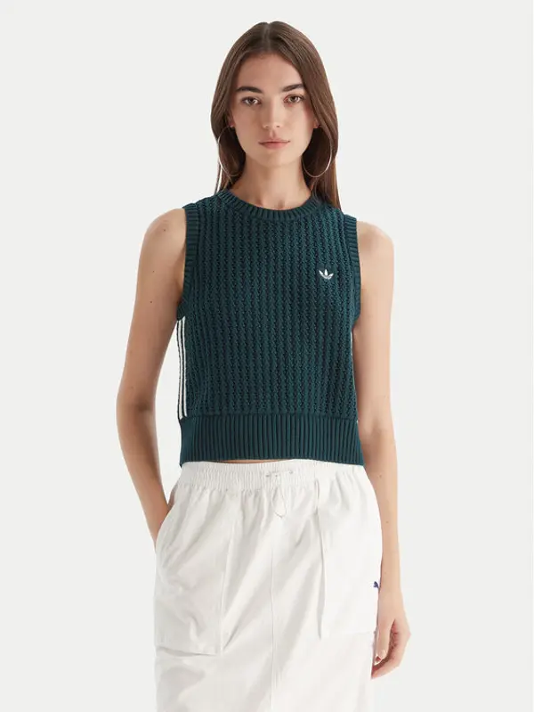 Adidas adidas Top adicolor JW4993 Zelena Regular Fit