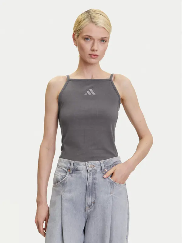 Adidas adidas Top ALL SZN Rib JJ1223 Siva Slim Fit
