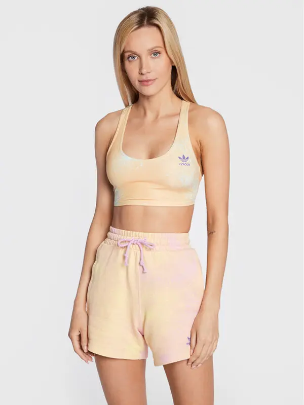 Adidas adidas Top Allover Print HL6596 Bež Slim Fit