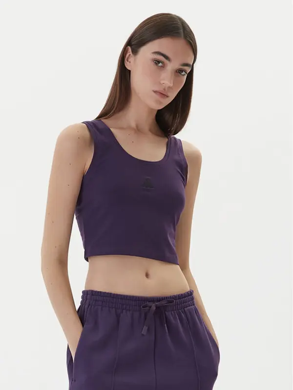 Adidas adidas Top Essentials Small Logo KB7127 Ljubičasta Slim Fit