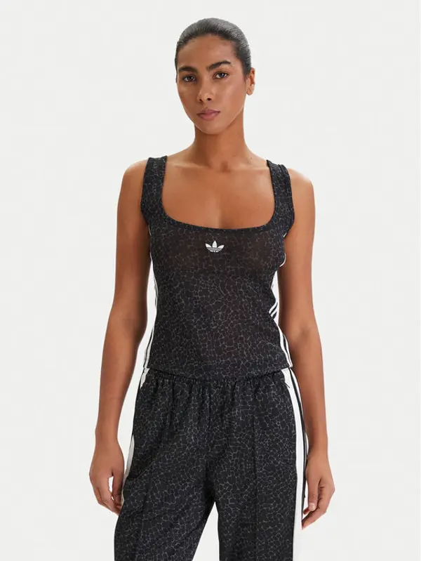 Adidas adidas Top KD2838 Crna Slim Fit