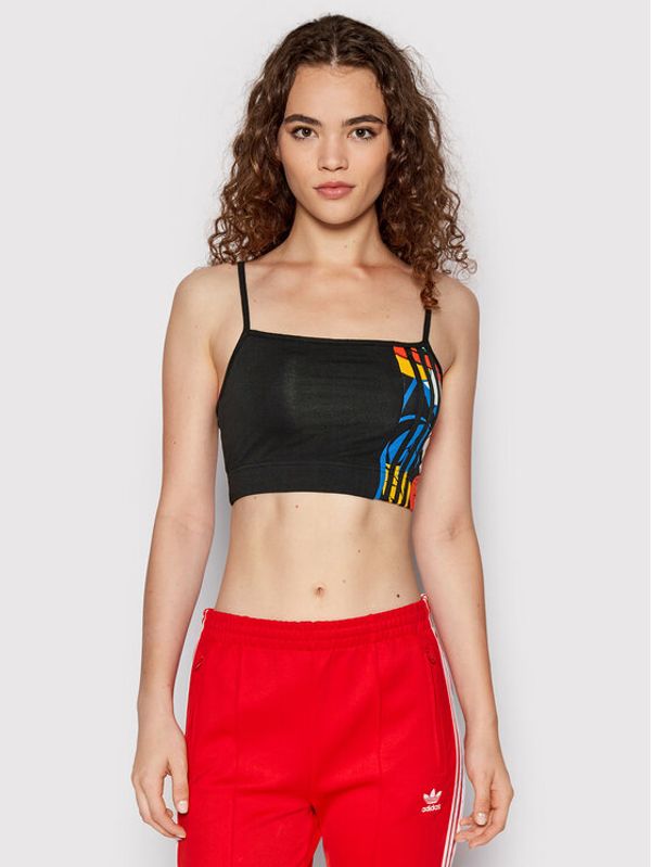 adidas adidas Top RICH MNISI HC4465 Crna Slim Fit