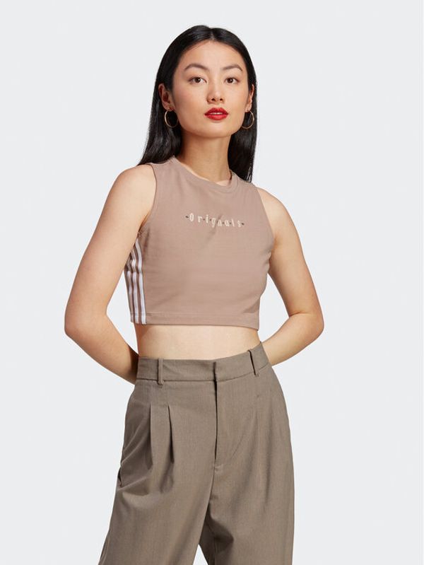 adidas adidas Top Tank Top IQ3404 Smeđa