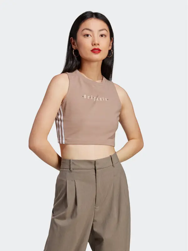 Adidas adidas Top Tank Top IQ3404 Smeđa