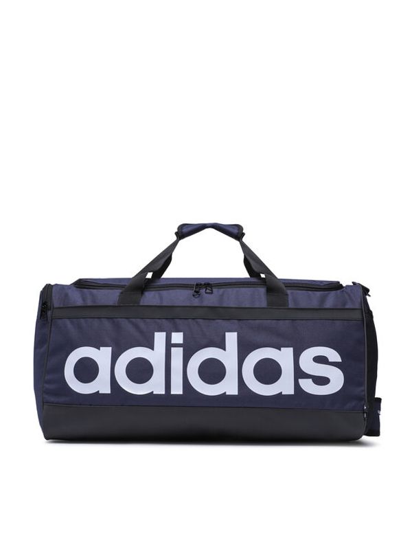 adidas adidas Torba Essentials Linear Duffel Medium HR5349 Tamnoplava