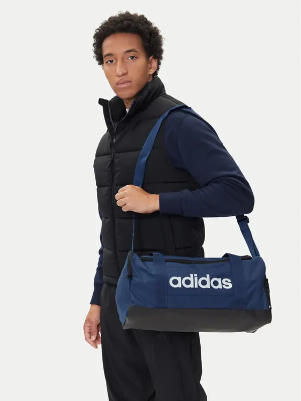 Adidas adidas Torba Linear Duffel Bag Small IN6111 Tamnoplava