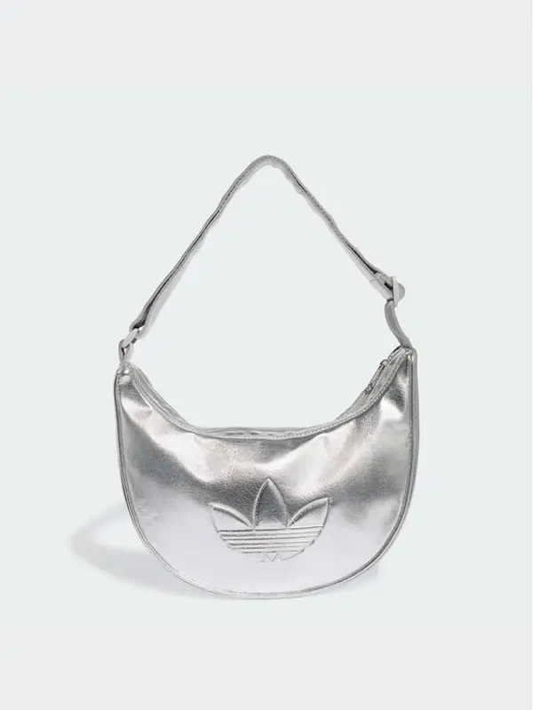 Adidas adidas Torbica Adicolor Half Crescent Bag Metallic Pu KR1562 Srebrna