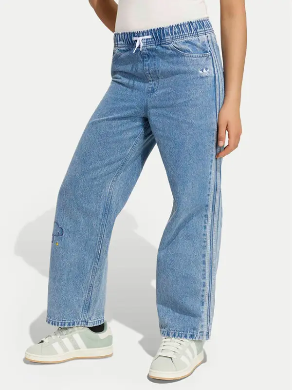 Adidas adidas Traperice Adidas Care Bears Loose Denim Pants KU8337 Plava Regular Fit