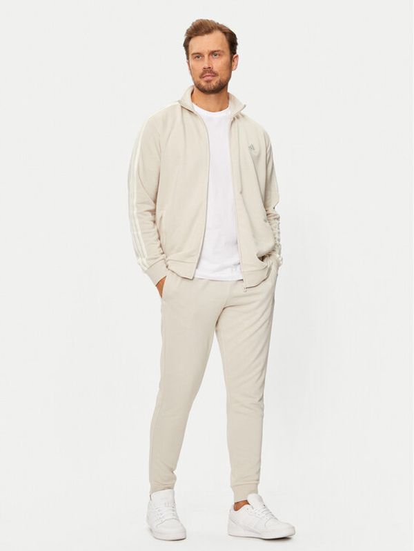 adidas adidas Trenerka Basic 3-Stripes French Terry IY6653 Bež Regular Fit