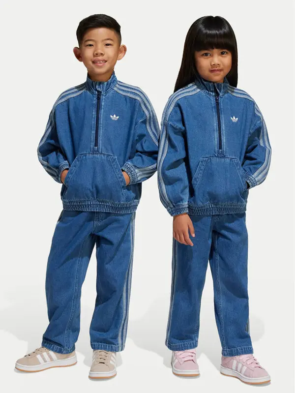 Adidas adidas Trenerka Denim JC7871 Plava Loose Fit