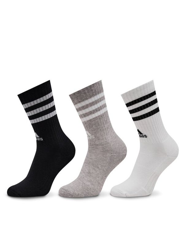 adidas adidas Visoke unisex čarape 3-Stripes Cushioned Crew Socks 3 Pairs IC1323 Siva