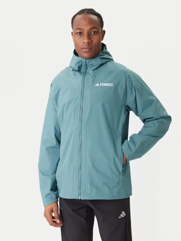 Adidas adidas Vodootporna jakna Terrex Multi 2L RAIN.RDY JL9774 Zelena Regular Fit