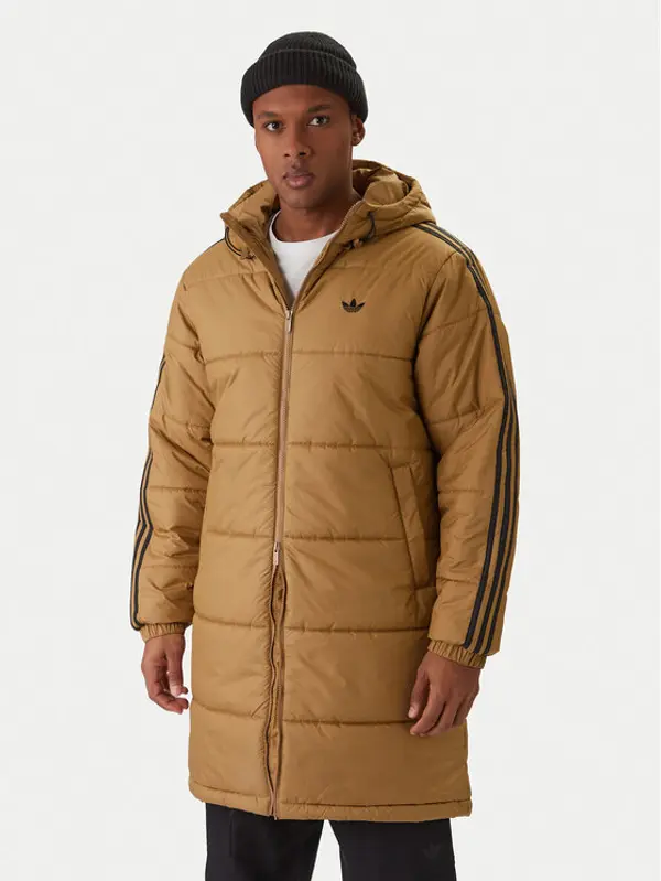 Adidas adidas Zimska jakna adicolor JW5847 Bež Loose Fit