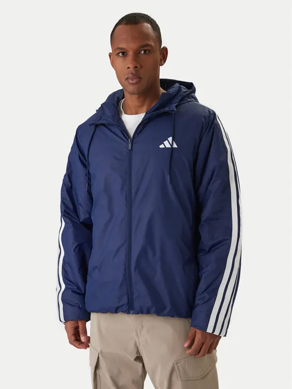 Adidas adidas Zimska jakna Essentials Climawarm 3-Stripes JM4040 Tamnoplava Regular Fit