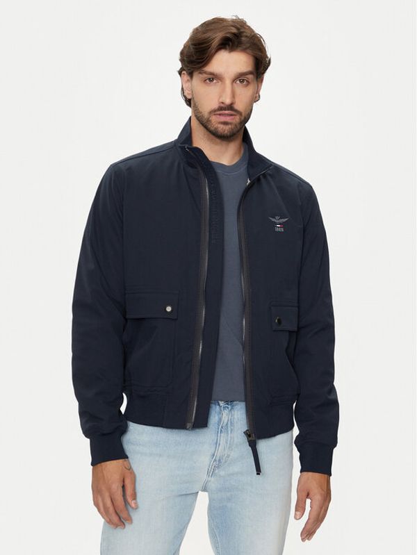 Aeronautica Militare Aeronautica Militare Bomber 242AB2181CT3245 Tamnoplava Regular Fit