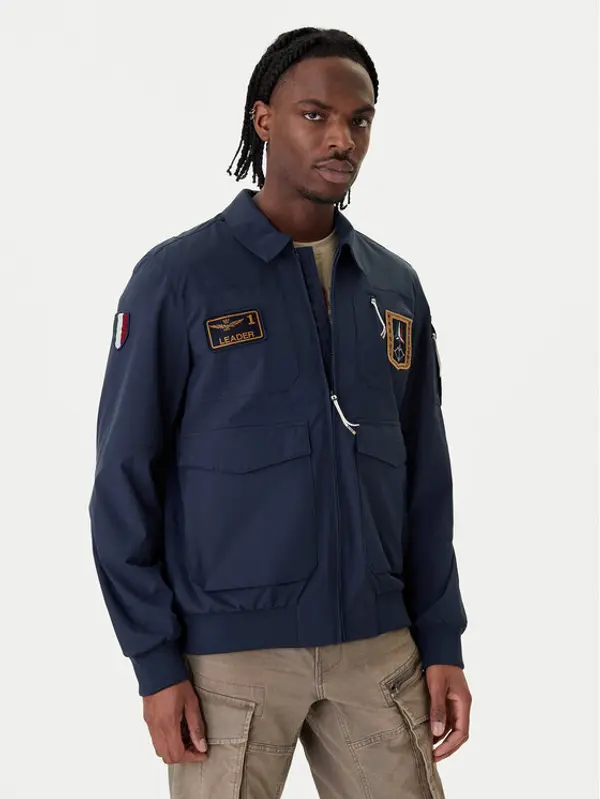 aeronautica militare Aeronautica Militare Bomber 261AB3049UCT04290 Tamnoplava Regular Fit