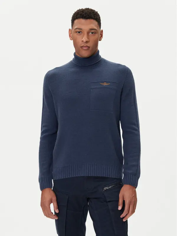 aeronautica militare Aeronautica Militare Dolčevita 252MA1587UL00904 Tamnoplava Regular Fit