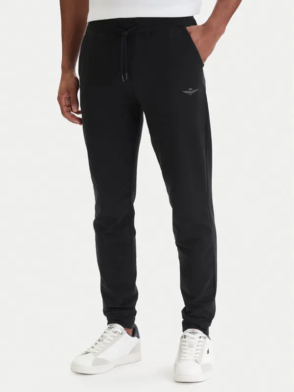 aeronautica militare Aeronautica Militare Donji dio trenerke 261PF0872UF00459 Crna Regular Fit