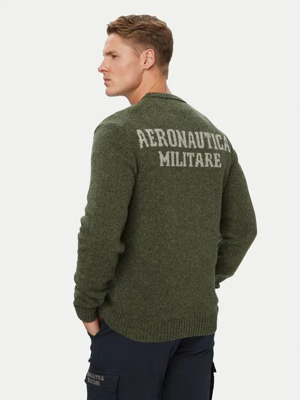 aeronautica militare Aeronautica Militare Džemper 262MA1645UL00924 Kaki Regular Fit