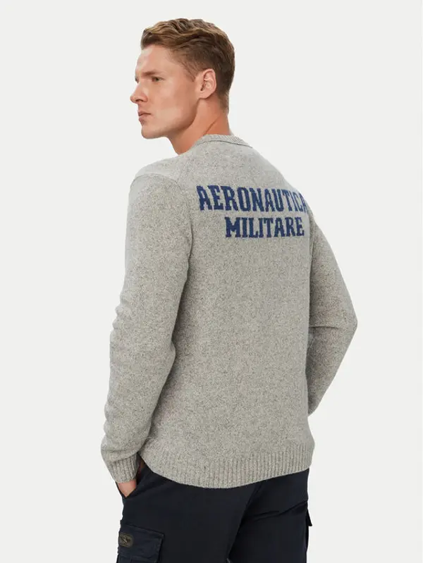 aeronautica militare Aeronautica Militare Džemper 262MA1645UL00924 Siva Regular Fit