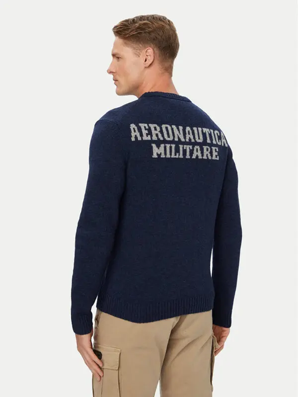aeronautica militare Aeronautica Militare Džemper 262MA1645UL00924 Tamnoplava Regular Fit