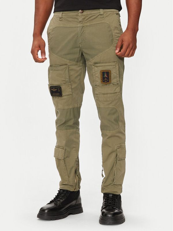 Aeronautica Militare Aeronautica Militare Hlače 242PA1387CT1493 Zelena Regular Fit