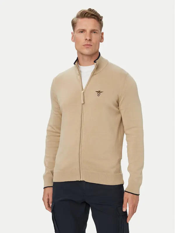 aeronautica militare Aeronautica Militare Kardigan 262MA1632UL00506 Bež