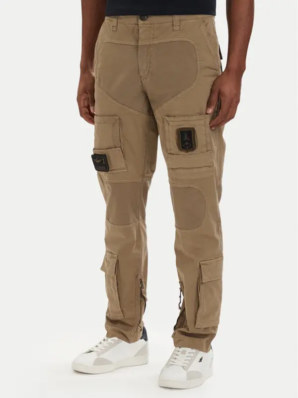 aeronautica militare Aeronautica Militare Kargo hlače 261PA1387UCT01493 Kaki Regular Fit