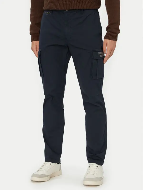 aeronautica militare Aeronautica Militare Kargo hlače 262PA1329UCT02443 Tamnoplava Regular Fit
