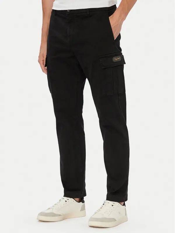 aeronautica militare Aeronautica Militare Kargo hlače 262PA1740UCT04381 Crna Regular Fit