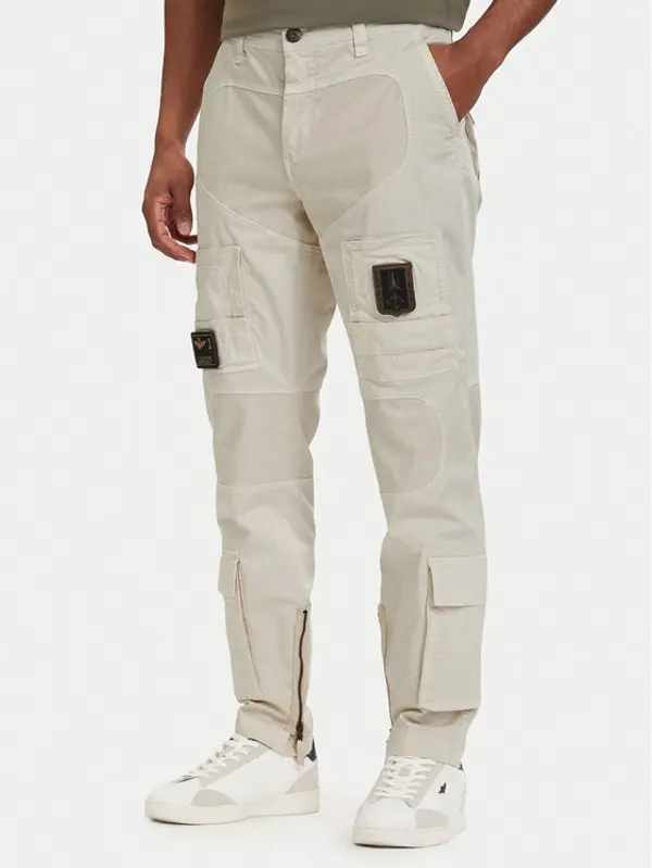 aeronautica militare Aeronautica Militare Kargo hlače Iconic Anti-G 261PA1387UCT01493 Bež Regular Fit