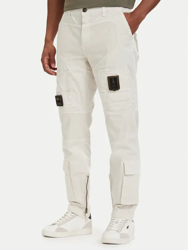 aeronautica militare Aeronautica Militare Kargo hlače Iconic Anti-G 261PA1387UCT01493 Bež Regular Fit