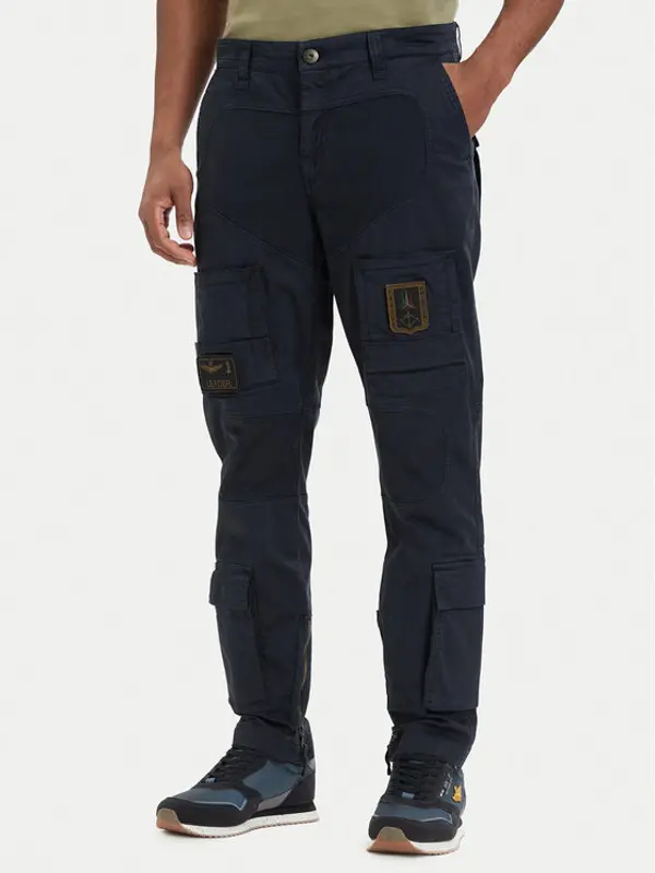 aeronautica militare Aeronautica Militare Kargo hlače Iconic Anti-G 261PA1387UCT01493 Tamnoplava Regular Fit