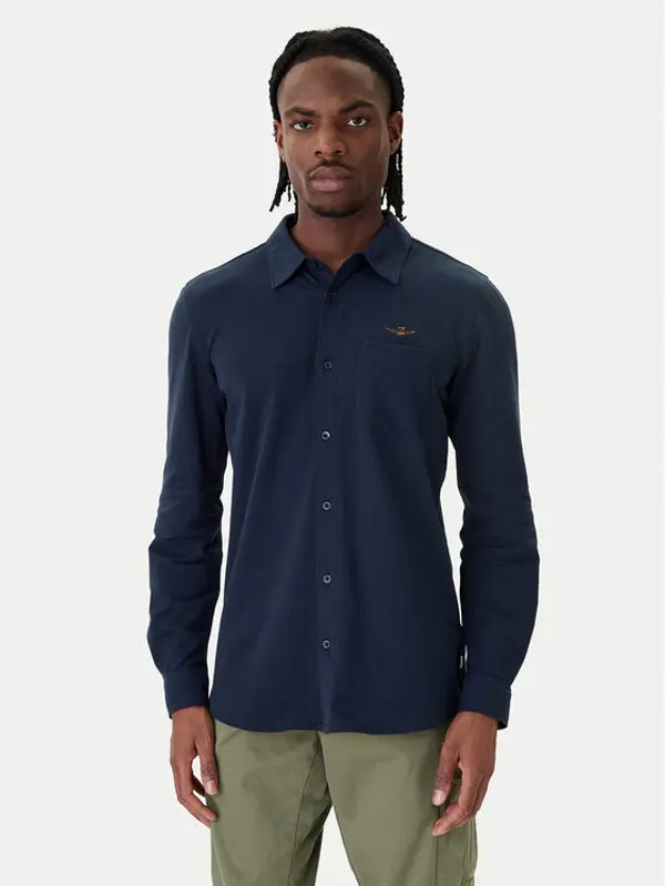 aeronautica militare Aeronautica Militare Košulja 261CA1313UP00408 Tamnoplava Regular Fit