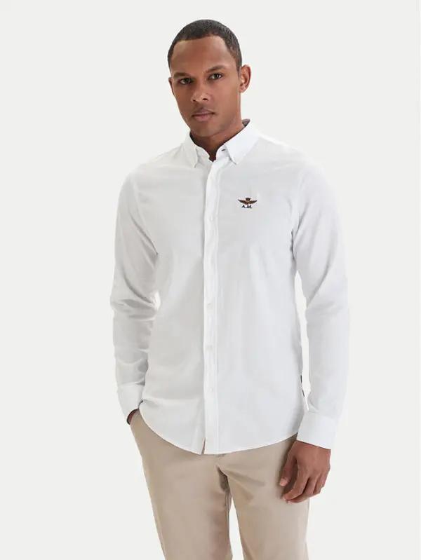 aeronautica militare Aeronautica Militare Košulja 261CA1320UCT03532 Bijela Regular Fit
