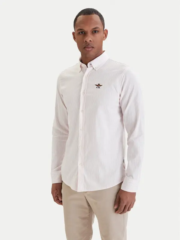 aeronautica militare Aeronautica Militare Košulja 261CA1320UCT03532 Ružičasta Regular Fit