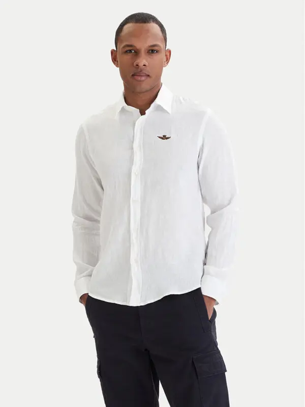 aeronautica militare Aeronautica Militare Košulja 261CA1321UCT03089 Bijela Regular Fit